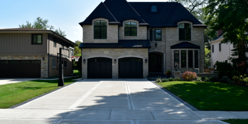 Concrete Driveway by house